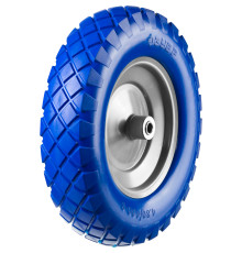 ЗУБР КПУ-2, 4″ х 380 мм, для тачек (арт. 39903, 39974), стальной диск, подшипник - 16 мм, полиуретановое колесо, Профессионал (39912-2) ЗУБР КПУ-2, 4″ х 380 мм, для тачек (арт. 39903, 39974), стальной диск, подшипник - 16 мм, полиуретановое колесо, Профессионал (39912-2)