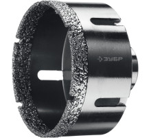 ЗУБР АВК, d 80 мм, (М14, 15 мм кромка), вакуумная алмазная коронка, Профессионал (29865-80)