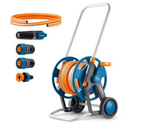 GRINDA HCK-25, шланг 25м x 1/2″, поливочный набор 4 предмета, усиленные колеса, телескопическая ручка, катушка со шлангом в комплект ProLine (428461) купить  в Сочи GRINDA HCK-25, шланг 25м x 1/2″, поливочный набор 4 предмета, усиленные колеса, телескопическая ручка, катушка со шлангом в комплект ProLine (428461) купить  в Сочи