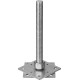 ЗУБР 110 x 110 x 250 мм x М24, цинк, анкерная регулировочная стойка (310266-110) купить  в Сочи
