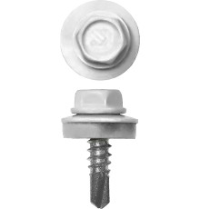 ЗУБР СКМ 9003, 19 х 5.5 мм, белый, 2500 шт, кровельный саморез, Профессионал (4-300310-55-019-9003)