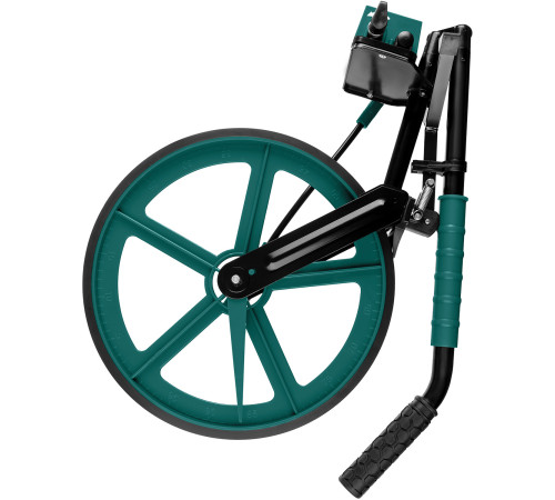 KRAFTOOL 0.1 - 99999.9 м, измерительное колесо (курвиметр) с металлическим шасси и рукояткой (34756) купить  в Сочи