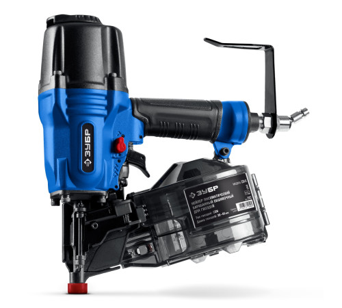 ЗУБР CSN-65, пневматический обшивочный нейлер для барабанных гвоздей ЗУБР CSN (38-65 мм), Профессионал (31922) купить  в Сочи