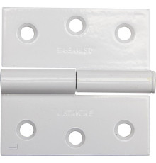 STAYER 75 x 75 x 2.4 мм, разъемная, левая, цвет белый, карточная петля (37613-75-2L)