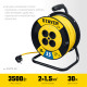STAYER S-215, ПВС, 2 х 1.5 мм2, 30 м, 3500 Вт, силовой удлинитель на катушке (55072-30) купить в Сочи