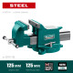 KRAFTOOL STEEL, 125 мм, стальные слесарные тиски (32701-125) купить в Сочи