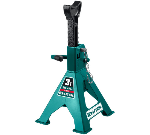 KRAFTOOL S-PIN, 3 т, 280 - 430 мм, усиленная страховочная подставка со штифтом (43465-3) купить в Сочи KRAFTOOL S-PIN, 3 т, 280 - 430 мм, усиленная страховочная подставка со штифтом (43465-3) купить в Сочи