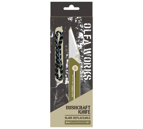 OLFA WORKS BK1 BUSHCRAFT KNIFE многоцелевой нож со сменным лезвием (OW-BK1-OD) купить  в Сочи