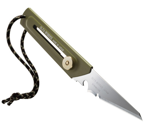 OLFA WORKS BK1 BUSHCRAFT KNIFE многоцелевой нож со сменным лезвием (OW-BK1-OD) купить  в Сочи