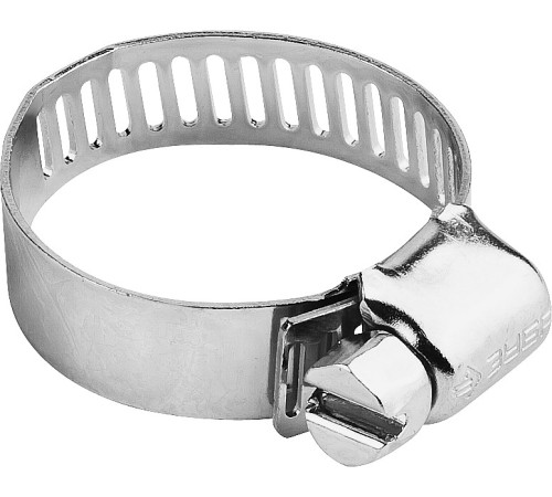 ЗУБР Х-8П, 8 - 13 мм, просечная лента 8 мм, цинк, 10 шт, хомут стальной (37803-08-13-10) купить  в Сочи