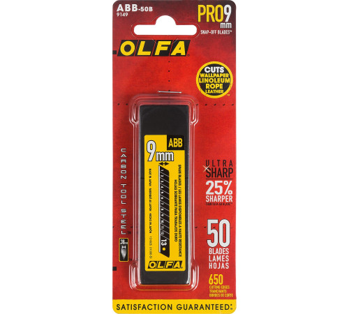 OLFA EXCEL BLACK, 9 х 80 х 0.38 мм, 50 шт, сегментированные лезвия (OL-ABB-50B) купить в Сочи OLFA EXCEL BLACK, 9 х 80 х 0.38 мм, 50 шт, сегментированные лезвия (OL-ABB-50B) купить в Сочи