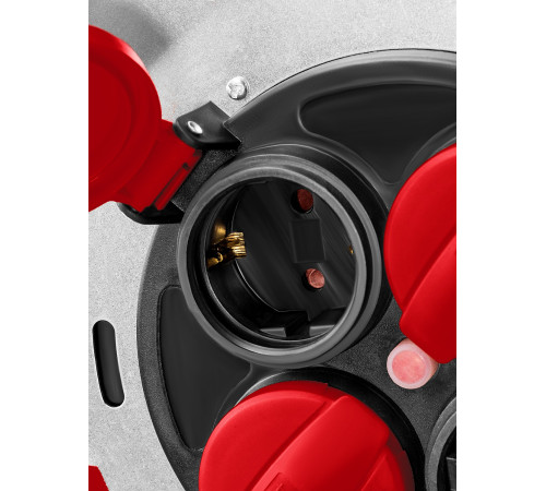 KRAFTOOL K-325, КГ, 3 х 2.5 мм2, 30 м, 4000 Вт, IP44, силовой удлинитель на стальной катушке (55086-30) купить  в Сочи