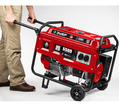 ЗУБР № 2 для генераторов мощностью свыше 4000 Вт, набор колес + рукоятка (НКР-2) купить  в Сочи