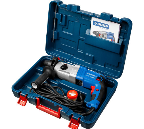 ЗУБР 28 мм, 800 Вт, перфоратор SDS Plus, Профессионал (ЗП-28-800 К) купить  в Сочи