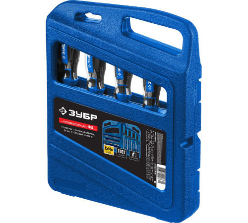 ЗУБР Профессионал 46 шт, набор отверток с насадками (25283-H46) купить  в Сочи