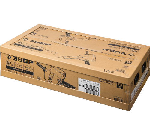 ЗУБР Бетонолом, 60 Дж, 2200 Вт, АВТ, отбойный молоток HEX-28, Профессионал (ЗМ-60-2200 ВК) купить  в Сочи