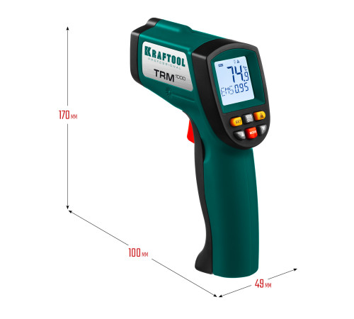 KRAFTOOL TRM-1000, -50° +950°С, пирометр инфракрасный (45703-950) купить в Сочи KRAFTOOL TRM-1000, -50° +950°С, пирометр инфракрасный (45703-950) купить в Сочи