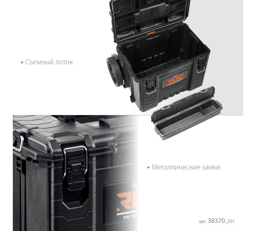 KETER ROC PRO GEAR 2.0 (22″) тележка с пластиковым ящиком (38370) купить в Сочи KETER ROC PRO GEAR 2.0 (22″) тележка с пластиковым ящиком (38370) купить в Сочи