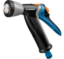 GRINDA BM-R, плавная регулировка, курок сзади, металлический с TPR, поливочный пистолет, PROLine (8-427311)