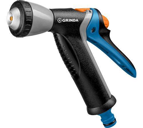 GRINDA BM-R, плавная регулировка, курок сзади, металлический с TPR, поливочный пистолет, PROLine (8-427311) купить  в Сочи