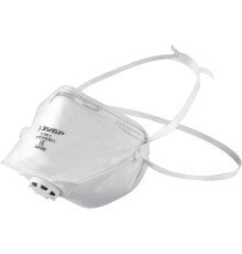 ЗУБР класс защиты FFP2, плоская, фильтрующая полумаска с клапаном выдоха (11166-2)