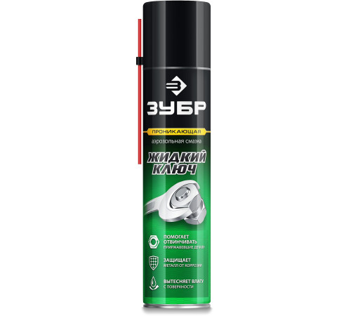 ЗУБР Жидкий ключ 400 мл, Проникающая аэрозольная смазка, ПРОФЕССИОНАЛ (41446) купить  в Сочи