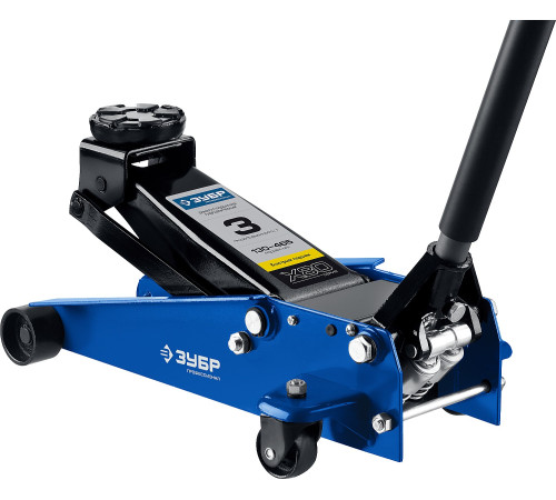 ЗУБР X80, 3 т, 130 - 465 мм, подкатной домкрат с быстрым подъемом для СТО, Профессионал (43050-3) купить  в Сочи