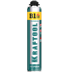 KRAFTOOL FIRE STOP B1, 750 мл, пистолетная, огнестойкая, не залипающий клапан, 240°С, SVS, выход до 45 л, монтажная пена (41186)
