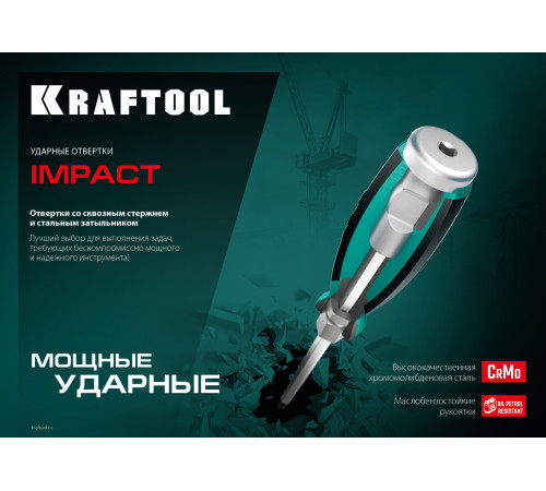 KRAFTOOL Impact SL 6, ударная отвертка (250033-6) купить  в Сочи