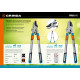 GRINDA TX-980A, 645 - 885 мм, кованные лезвия, храповый механизм, телескопический, контактный сучкорез, PROLine (424513) купить в Сочи