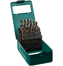 KRAFTOOL COBALT-8, 25 шт, (1-13 мм), сталь М42, HSS-Co(8%), набор сверл по металлу (29656-H25)