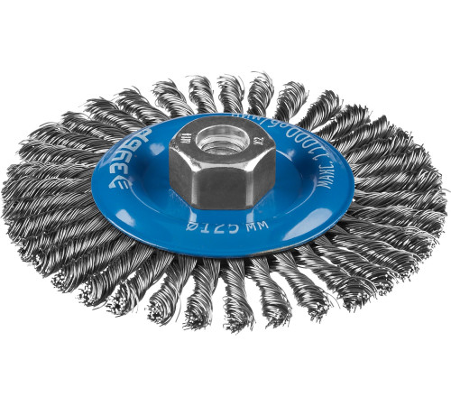 ЗУБР 125 мм, стальная проволоки 0.5 мм, щетка дисковая для УШМ, Профессионал (35192-125) купить  в Сочи