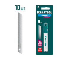 KRAFTOOL INOX 9 мм, 10 шт, нержавеющие сегментированные лезвия (09608-09-S10)