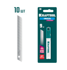KRAFTOOL INOX 9 мм, 10 шт, нержавеющие сегментированные лезвия (09608-09-S10)