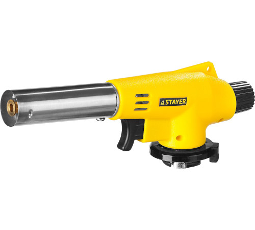 STAYER MaxTerm MG 100, 1300°C, газовая горелка с пьезоподжигом на баллон с цанговым соединением (55584) купить в Сочи STAYER MaxTerm MG 100, 1300°C, газовая горелка с пьезоподжигом на баллон с цанговым соединением (55584) купить в Сочи