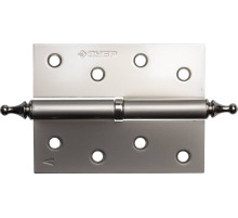 ЗУБР 100 х 75 х 2.5 мм, разъемная, левая, цвет матовый никель (PN), 2 шт, карточная петля (37605-100-4L)