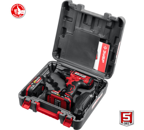 ЗУБР С1-18, 18 В, 250 Н·м, 2 АКБ (2 А·ч), винтоверт ударный, кейс (ГВЛ-255-22) купить  в Сочи