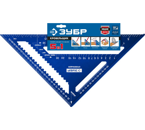 ЗУБР Кровельщик, 300 мм, 5-в-1, универсальный кровельный угольник, Профессионал (34391-30) купить  в Сочи