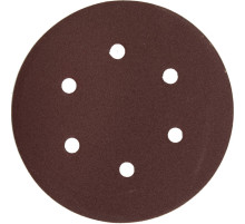 Круг шлифовальный ЗУБР ″Мастер″ универсальный, из абразивной бумаги на велкро основе, 6 отверстий, Р120, 150мм, 5шт