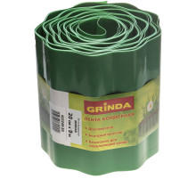 GRINDA 20 см х 9 м, зеленая, полиэтилен низкого давления, бордюрная лента (422245-20)