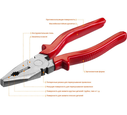 MIRAX 180 мм, плоскогубцы (22036-1-18) купить  в Сочи