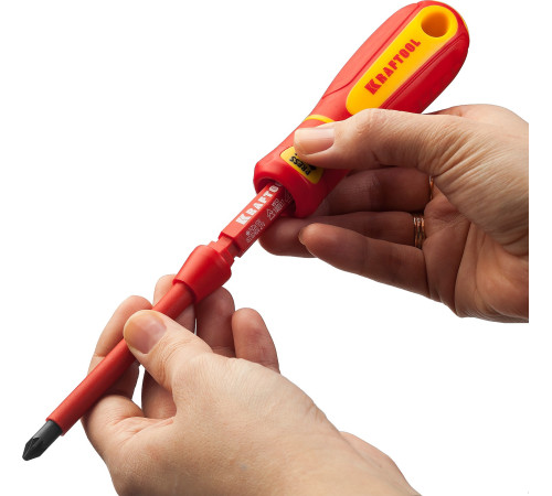 KRAFTOOL Х-Drive Electro, 18 предм, набор высоковольтных отверток (220092-H18) купить  в Сочи