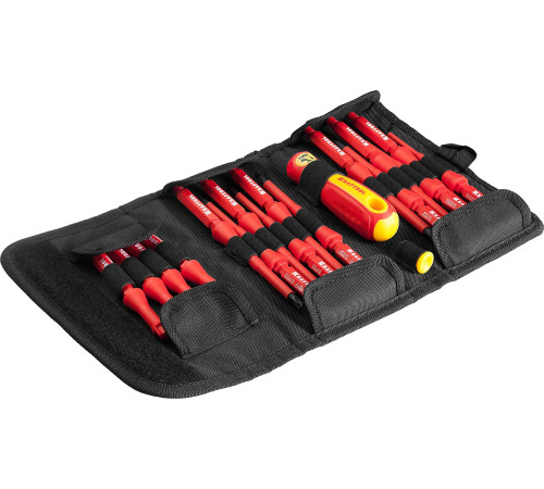 KRAFTOOL Х-Drive Electro, 18 предм, набор высоковольтных отверток (220092-H18) купить  в Сочи