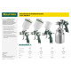 KRAFTOOL AIRKRAFT MINI, HVLP, 1 мм, пневматический краскопульт с верхним бачком (06565-1.0) купить в Сочи