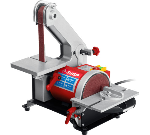 ЗУБР d 125 мм, 25 х 762 мм лента, 330 Вт, тарельчато - ленточный шлифовальный станок (ЗШС-330) купить  в Сочи