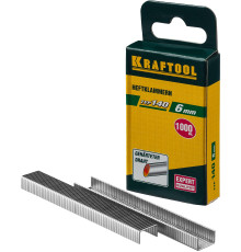 KRAFTOOL тип 140 (G/11/57) 6 мм, 1000 шт, калибр 20GA, скобы для степлера (31680-06)
