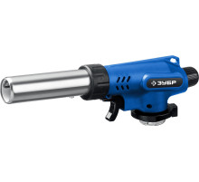 ЗУБР ГП-500, 1300°C, увеличенный выход пламени, газовая горелка с пьезоподжигом на баллон с цанговым соединением, Профессионал (55552)