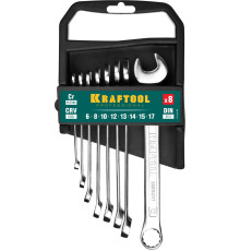 KRAFTOOL 8 шт, 8 - 19 мм, набор комбинированных гаечных ключей (27079-H8C)