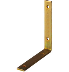 ЗУБР УМ-4.0, 125 x 125 x 20 x 4 мм, желтый цинк, узкий мебельный уголок (31031-125)