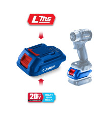 ЗУБР 20 В, адаптер для АКБ 20V Max под инструмент LMS, Профессионал (T7-LMS)